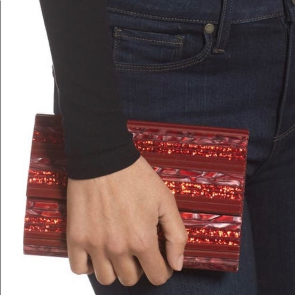 🔥SALE🔥 Authentic KURT GEIGER LONDON Acrylic clutch/Crosby - Picture 14 of 15